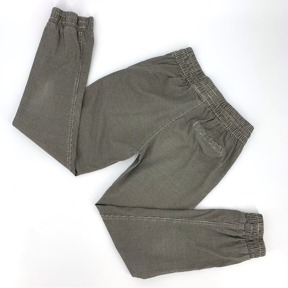 Retrod Beige & Black Houndstooth Pull-On Jogger Style Cotton Ankle Pants, XS - Picture 4 of 16